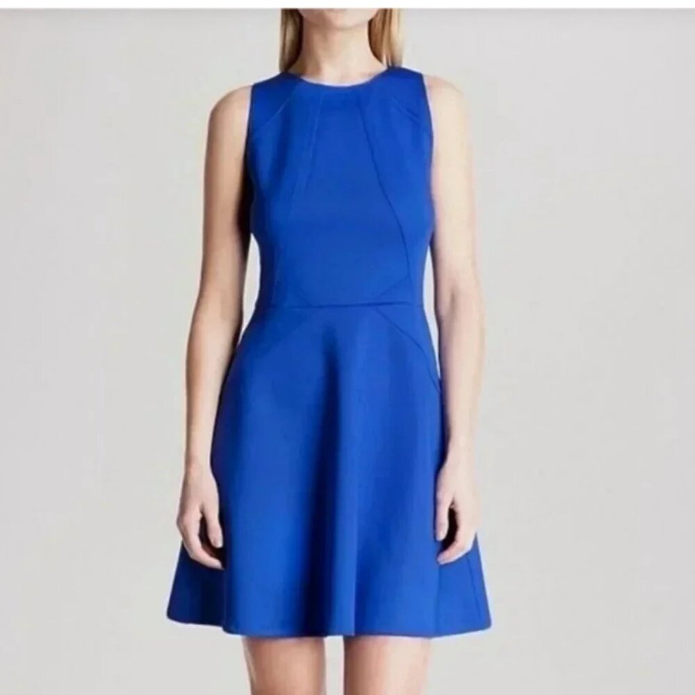 Nwt Ted Baker Dress Skater Dress Marine Blue Size 0